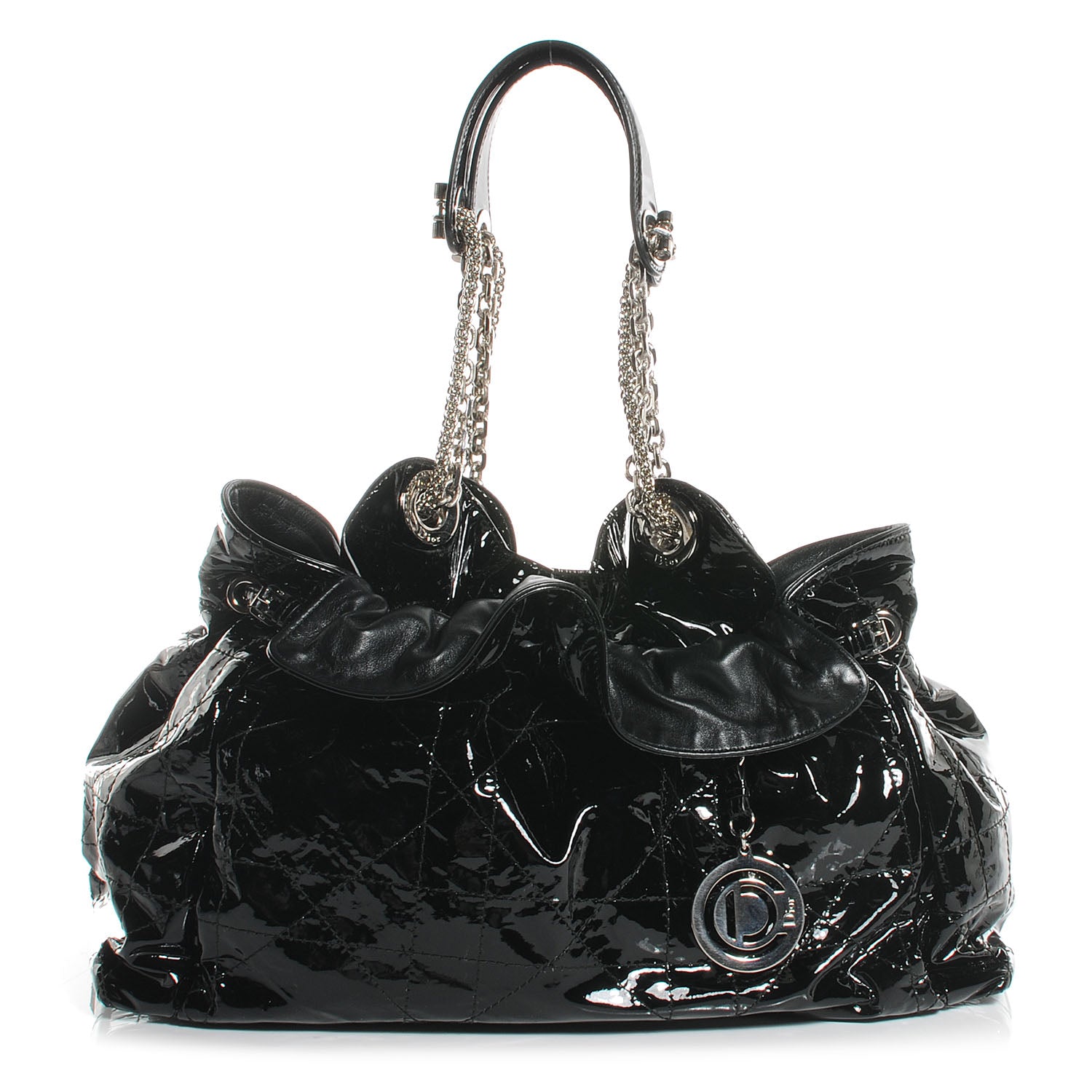Christian Dior Patent Cannage Medium Le Trente Tote Black 1 of 7