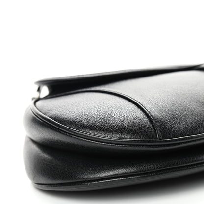Christian Dior Calfskin Saddle Bag Black 8 of 10