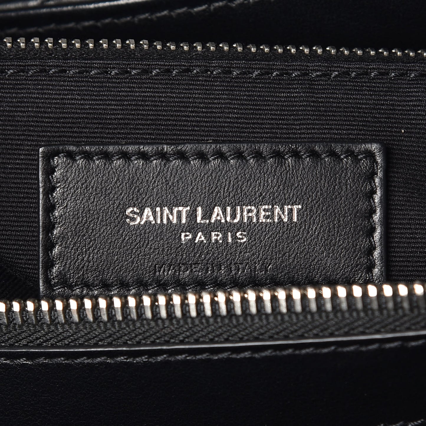Calfskin Y Quilted Monogram Medium Loulou Chain Satchel Black