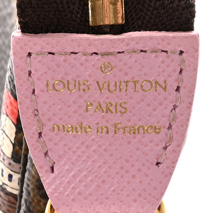 Louis Vuitton Monogram 2016 Christmas Animation Mini Pochette Accessories Rose Ballerine 6 of 6