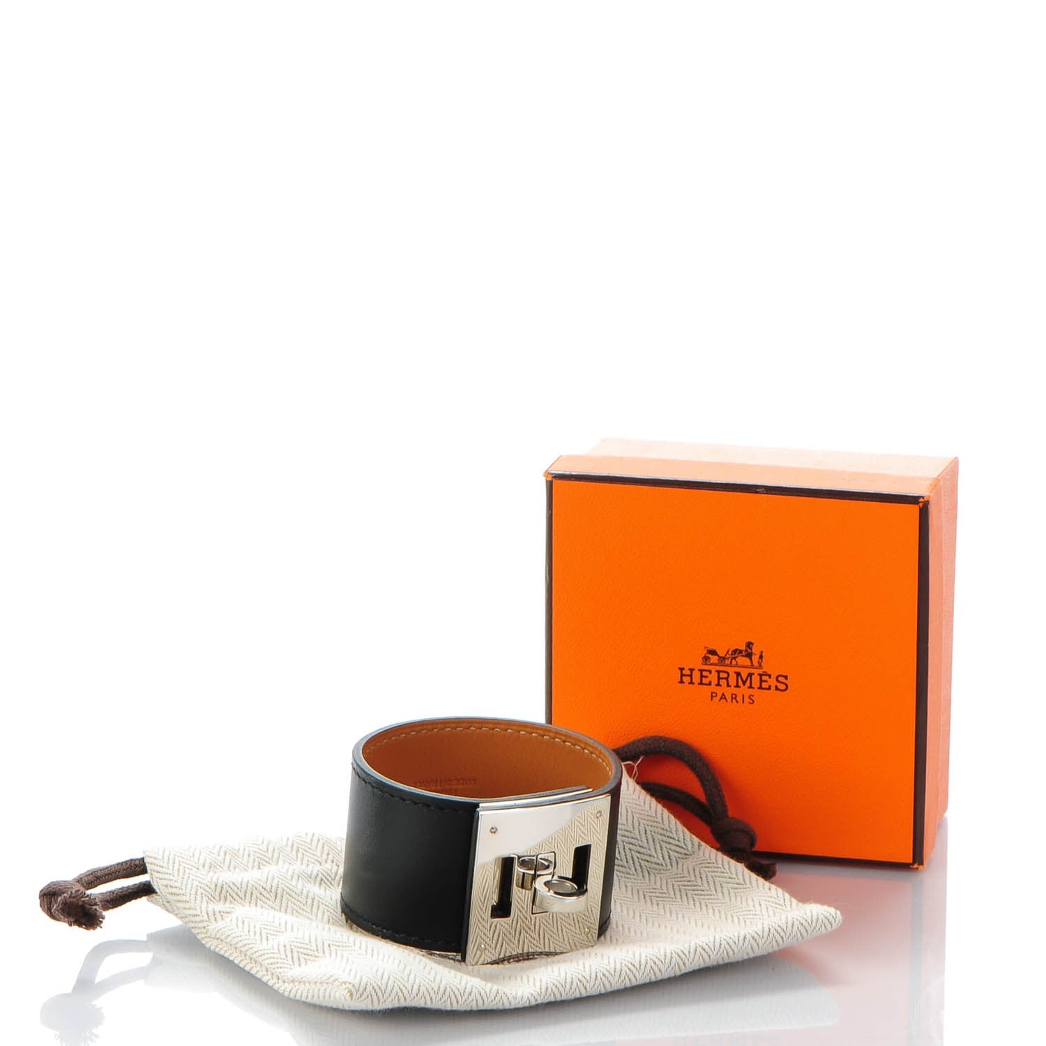 Hermes Swift Kelly Dog Bracelet Black 7 of 7