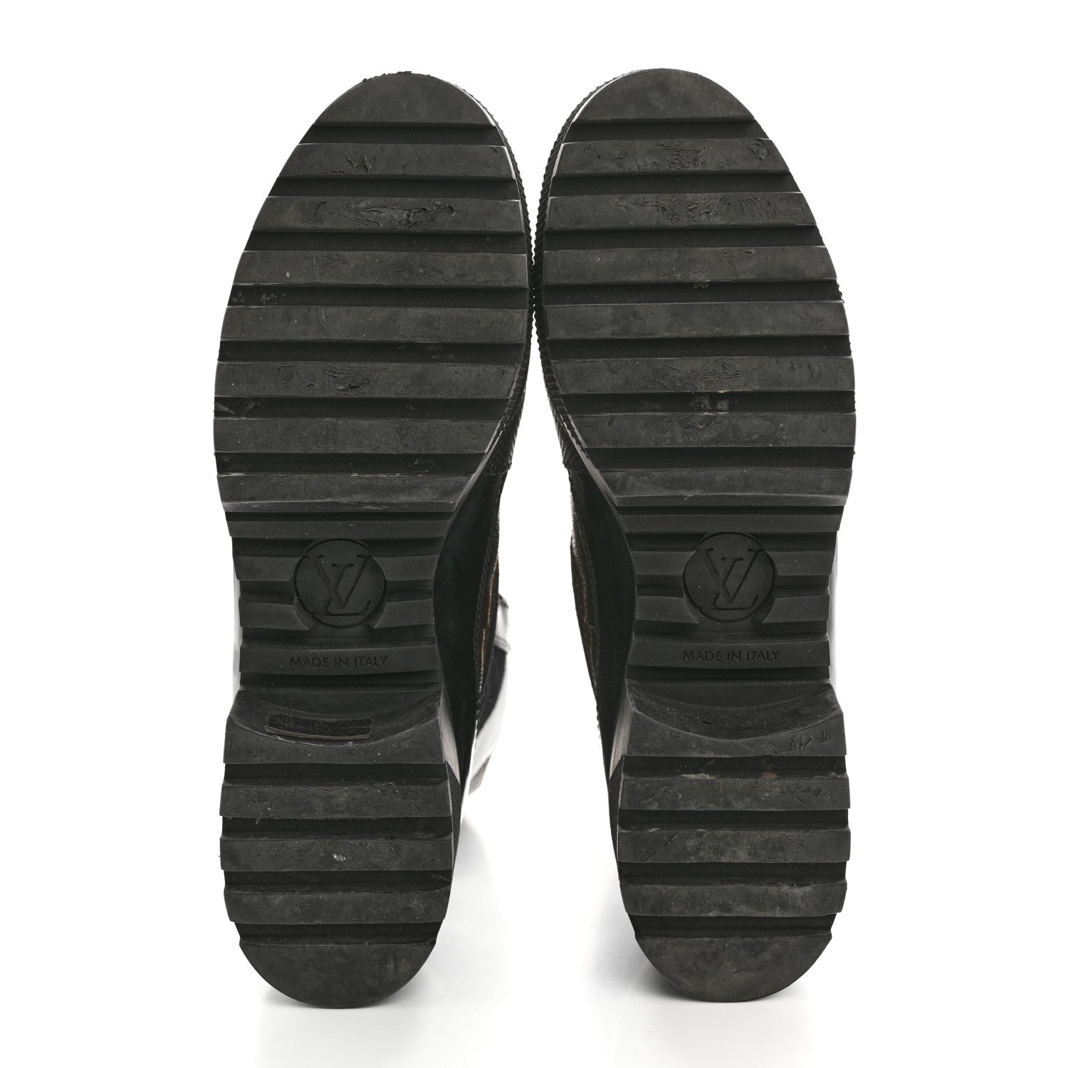 Louis Vuitton Suede Calfskin Monogram World Tour Platform Desert Boots 40 Black 7 of 14