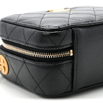 Chanel Caviar Quilted Twist Your Buttons Clutch With Chain Black 9 of 10