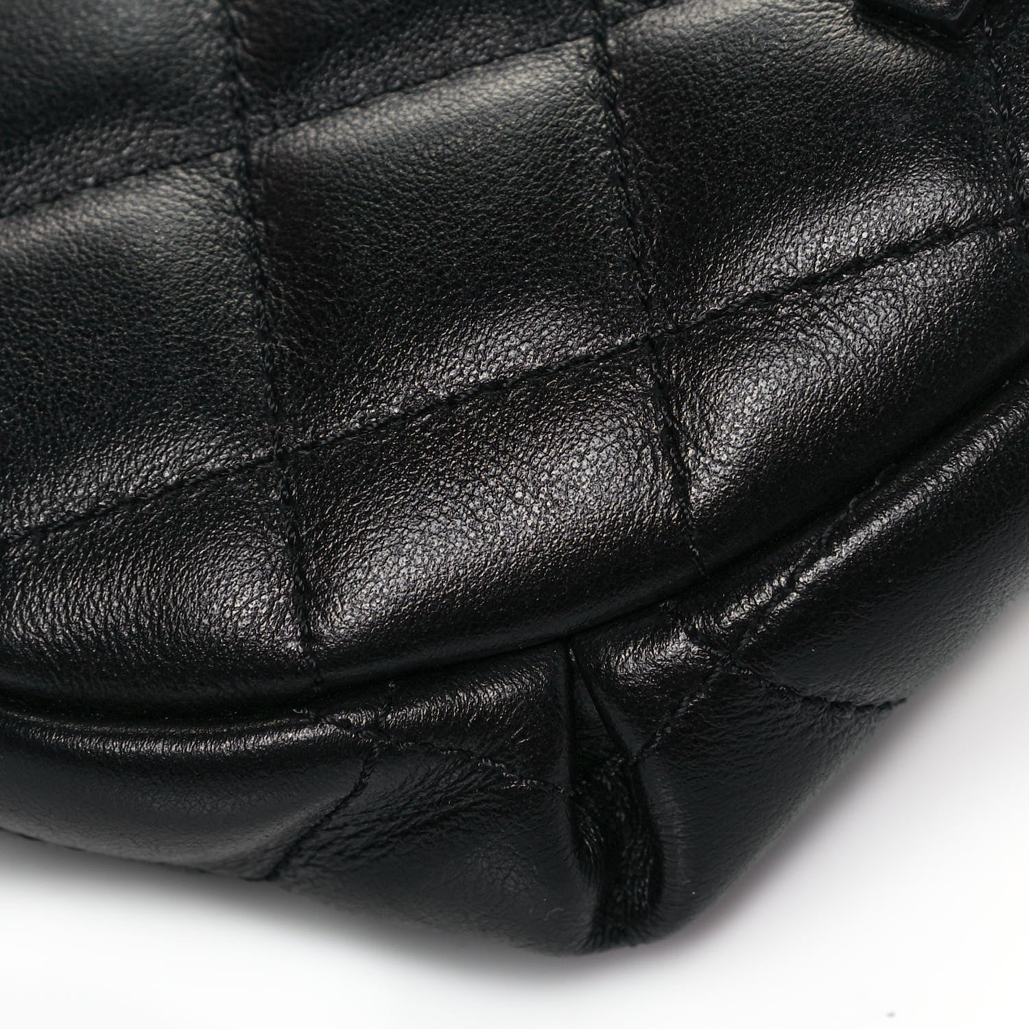 Chanel Calfskin Quilted Waist Belt Bag Black 11 of 12