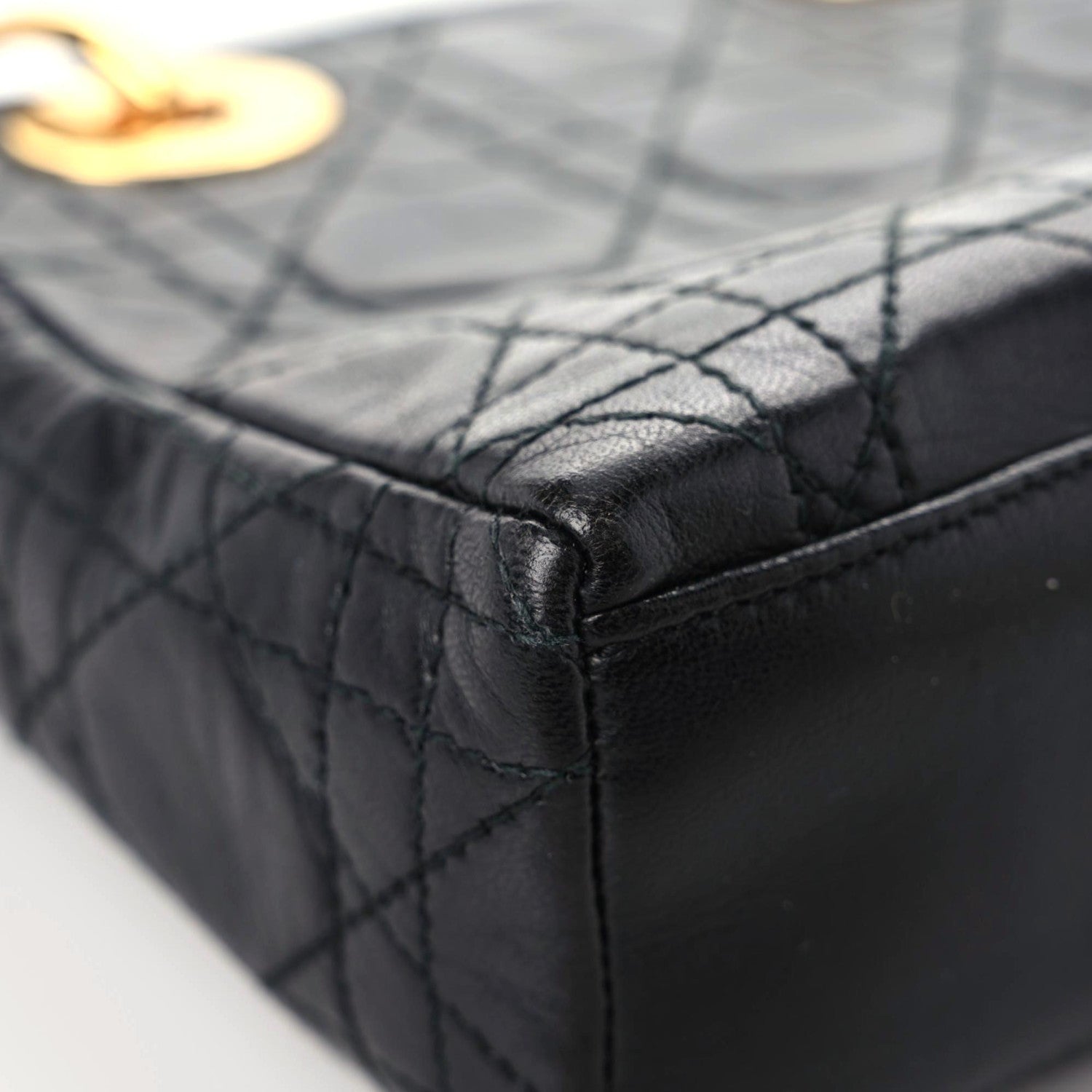 Christian Dior Lambskin Cannage Mini Lady Dior Black 7 of 18