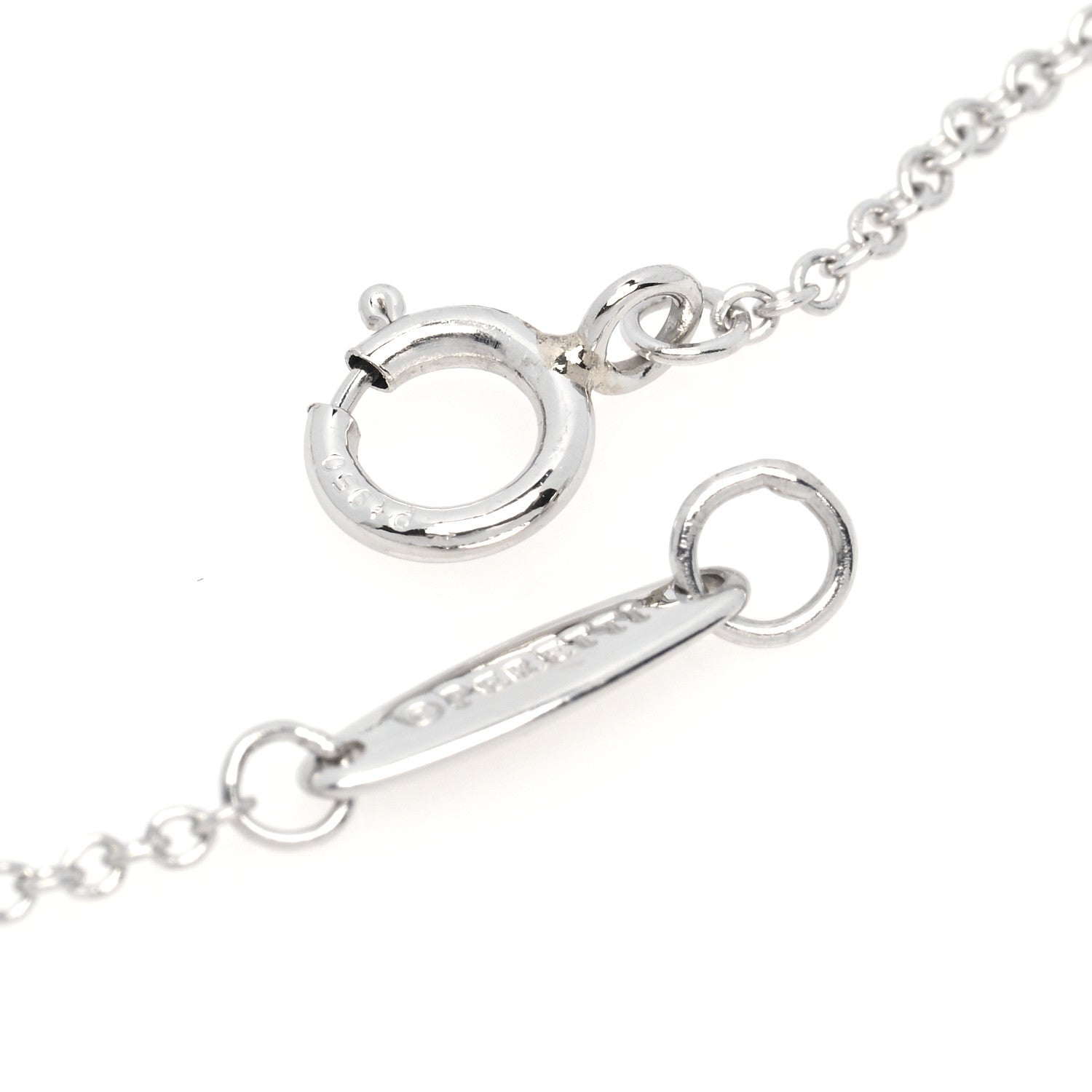 Tiffany Platinum Diamond .08ct Elsa Peretti Diamonds by the Yard Bracelet 4 of 5