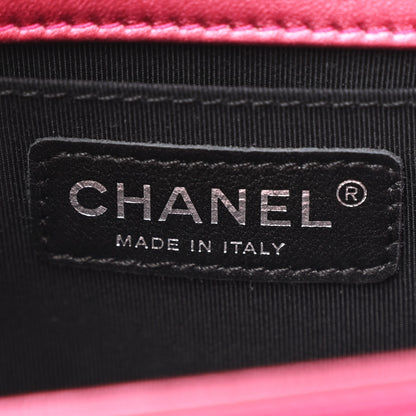 Chanel Metallic Patent Calfskin Quilted Small Boy Flap Pink 6 of 11