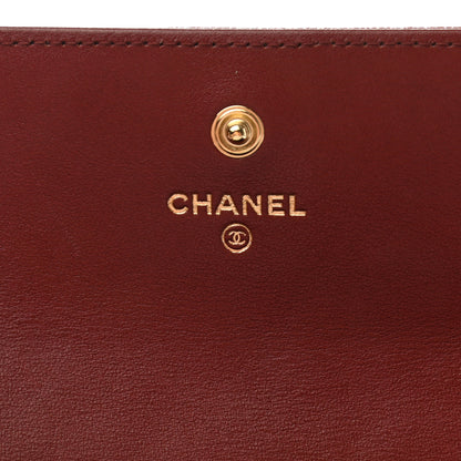 Chanel Caviar Quilted Boy Flap Wallet Red 6 of 9