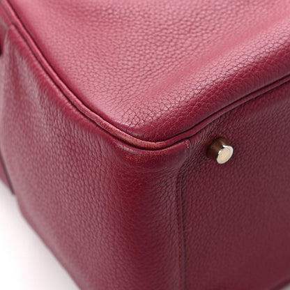 Hermes Taurillon Clemence Lindy 30 Rouge Garance 10 of 12