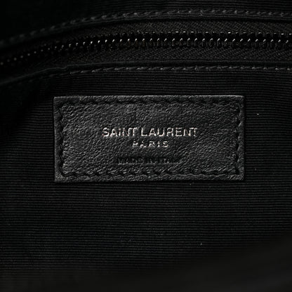Saint Laurent Crinkled Calfskin Matelasse Monogram Niki Body Bag Black 6 of 11