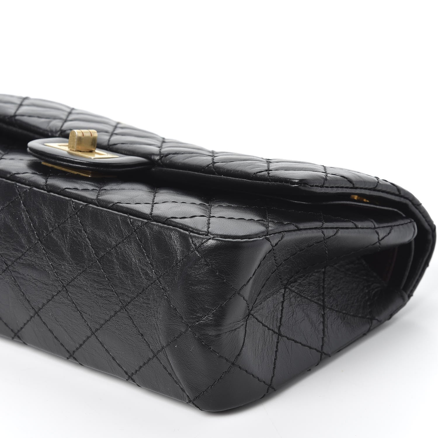 Chanel Aged Calfskin Quilted 2.55 Reissue 225 Flap Black 6 of 9