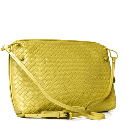 Bottega Veneta Nappa Intrecciato Pillow Crossbody Messenger Chartreuse 2 of 9