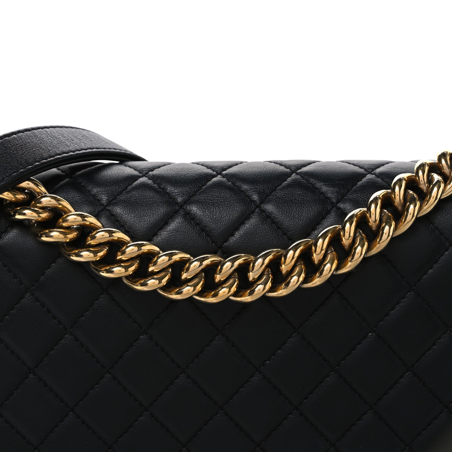 Chanel Lambskin Quilted Medium Boy Flap Black 8 of 12