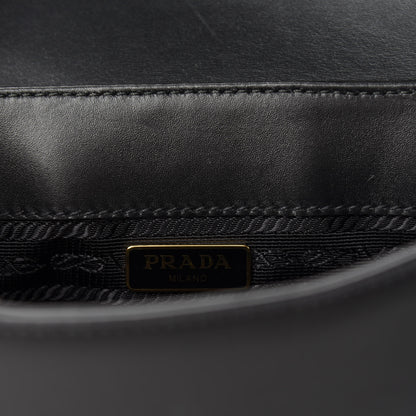 Prada Vitello Flap Shoulder Bag Black 8 of 11