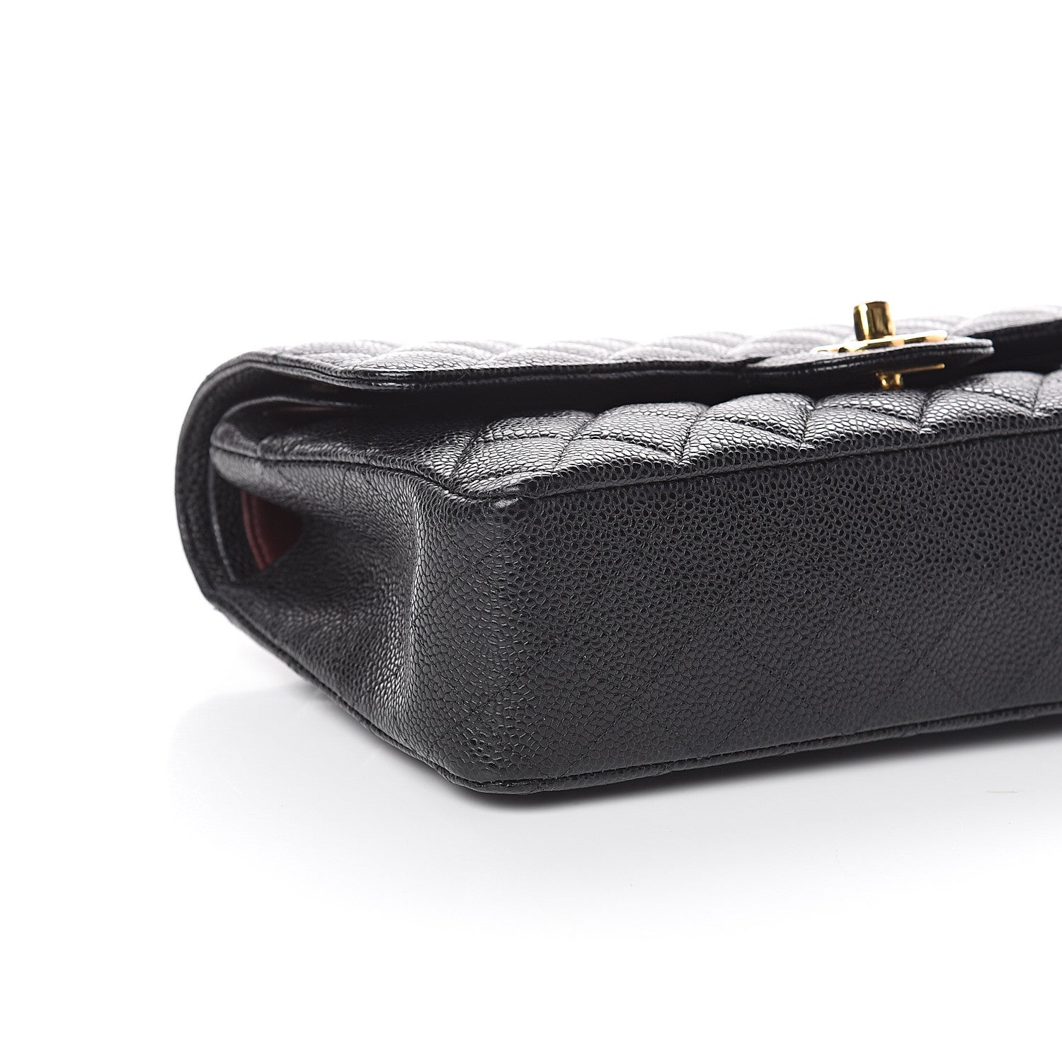 Chanel Caviar Quilted Medium Double Flap Black 7 of 8