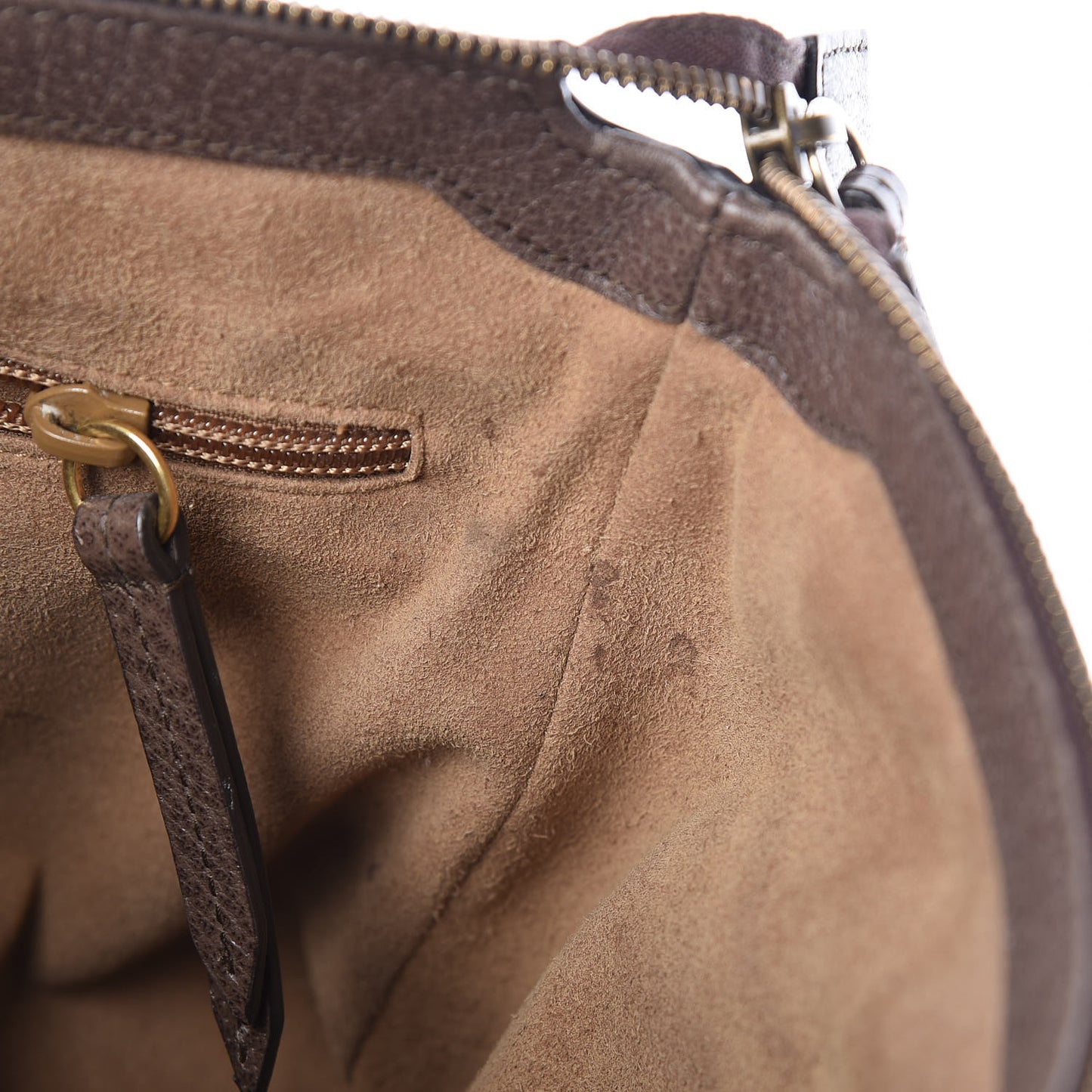 GG Supreme Monogram Bengal Web Medium Flat Messenger Beige Yard