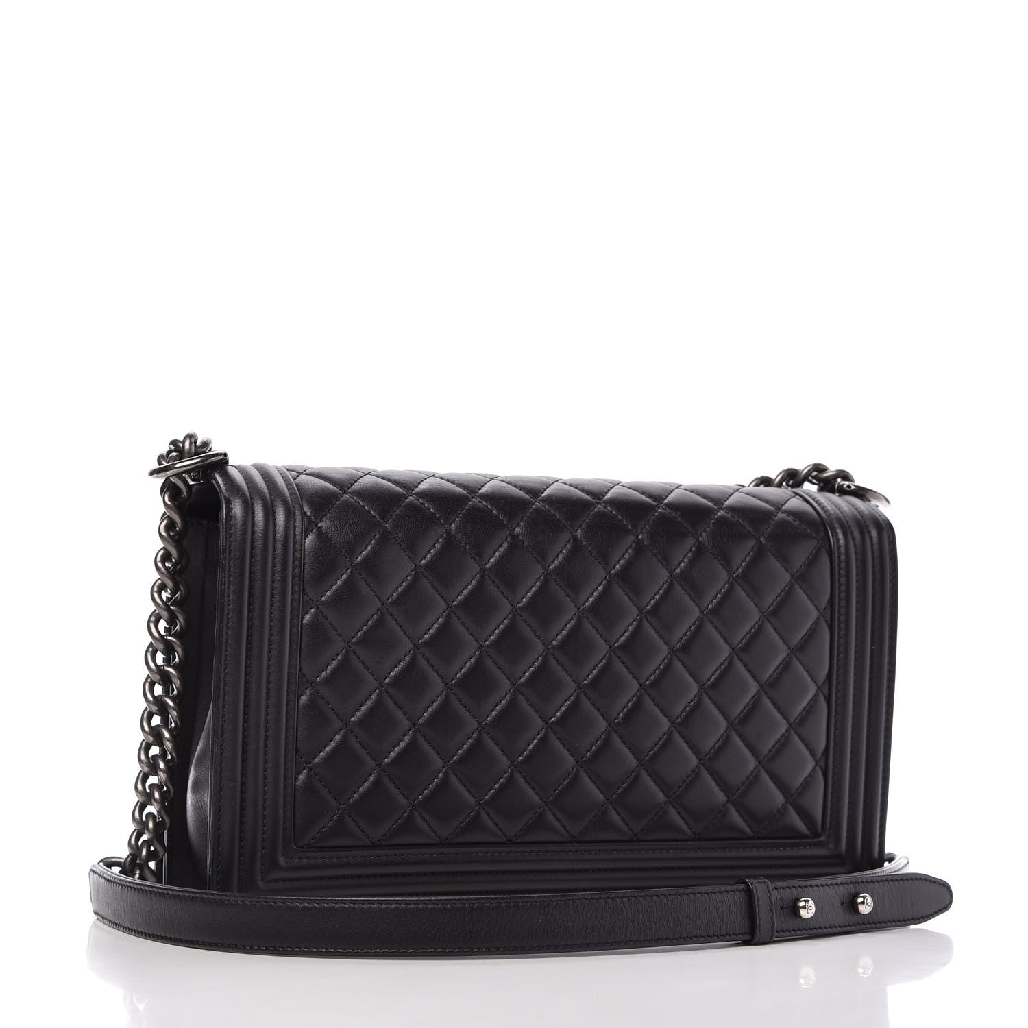 Chanel Calfskin Quilted New Medium Boy Flap Black 3 of 10