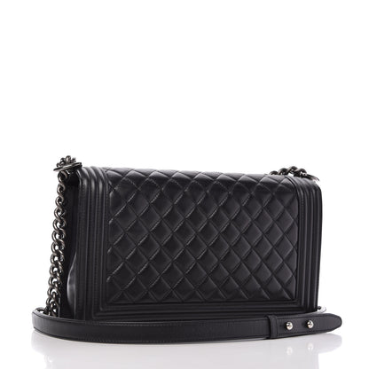 Chanel Calfskin Quilted New Medium Boy Flap Black 3 of 10