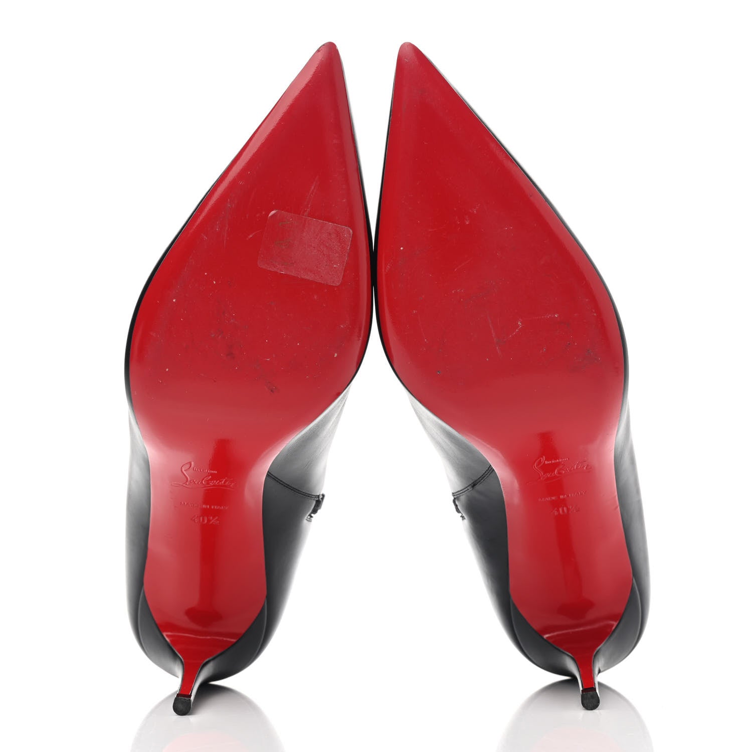 Christian Louboutin Calfskin So Kate Booty 100 Ankle Boots 40.5 Black 10 of 22