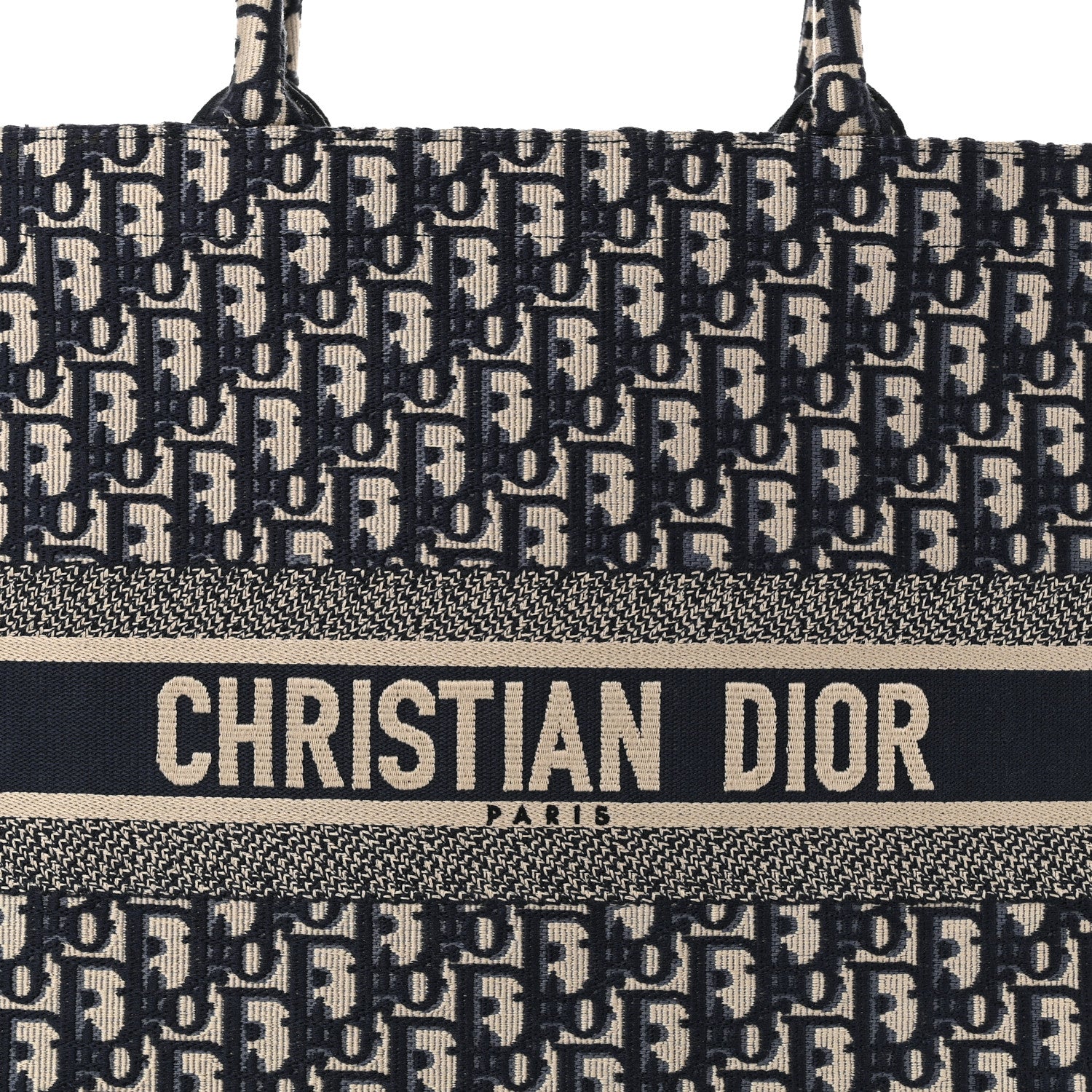 Christian Dior Oblique Large Book Tote Blue Multicolor 8 of 11