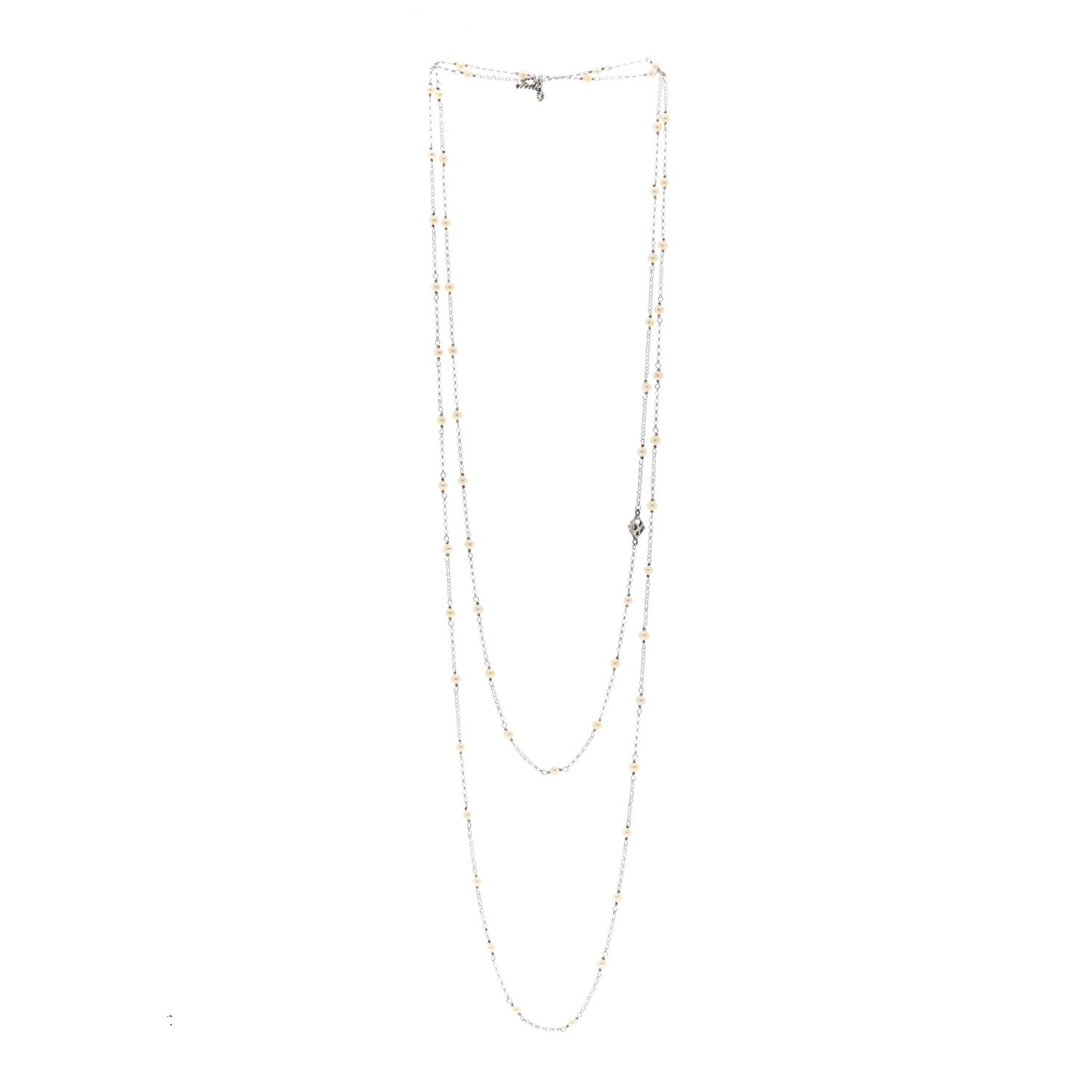 Sterling Silver Freshwater Pearl Bead Chain Necklace