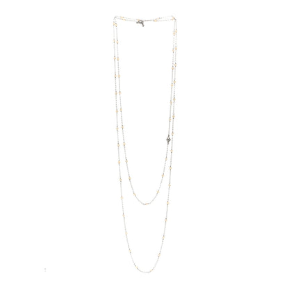 David Yurman Sterling Silver Freshwater Pearl Bead Chain Necklace 3 of 4