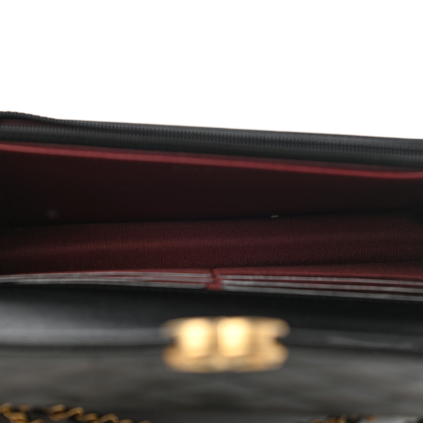 Calfskin Quilted Perfect Fit Wallet On Chain WOC Black