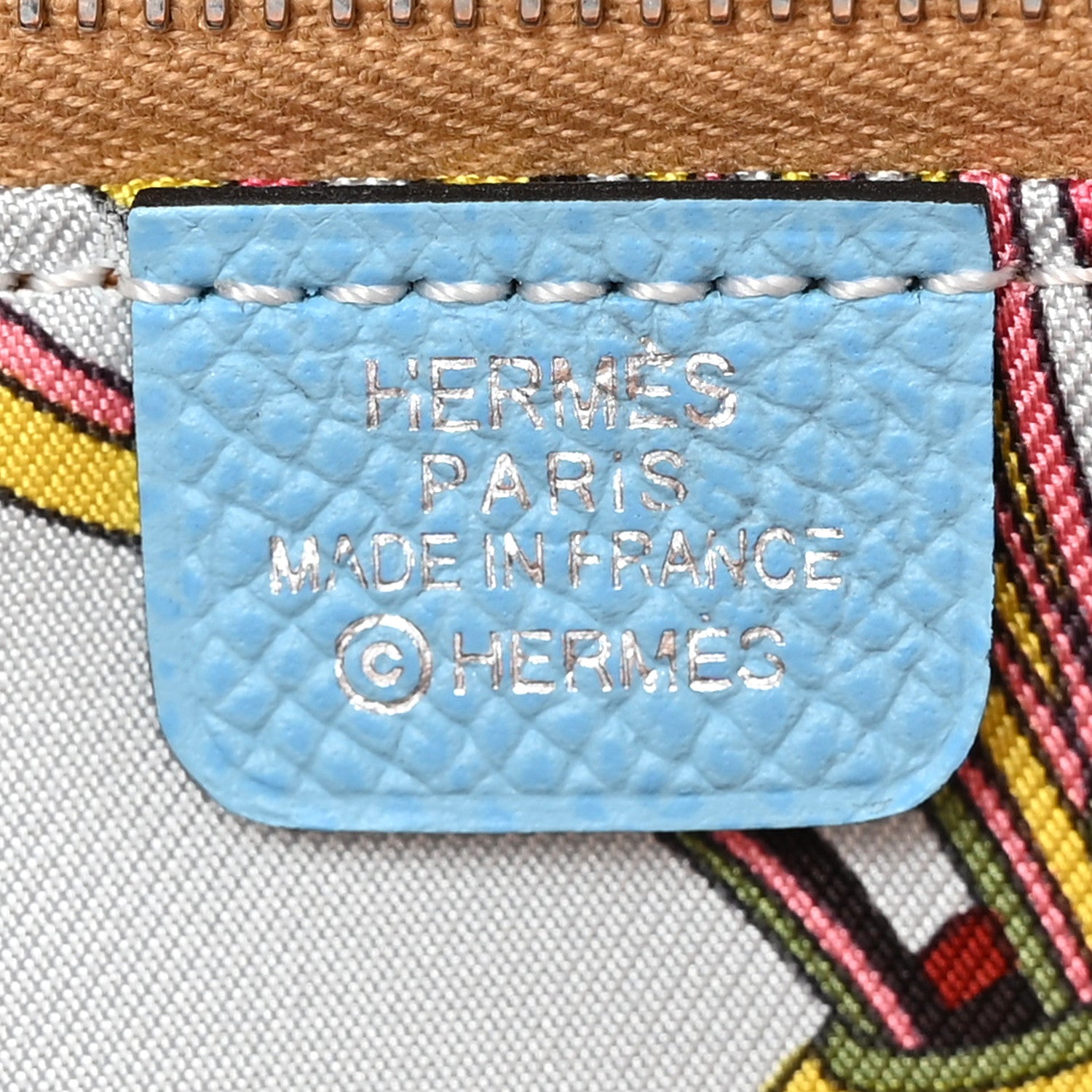 Hermes Epsom Silk'In Wallet Celeste 6 of 8