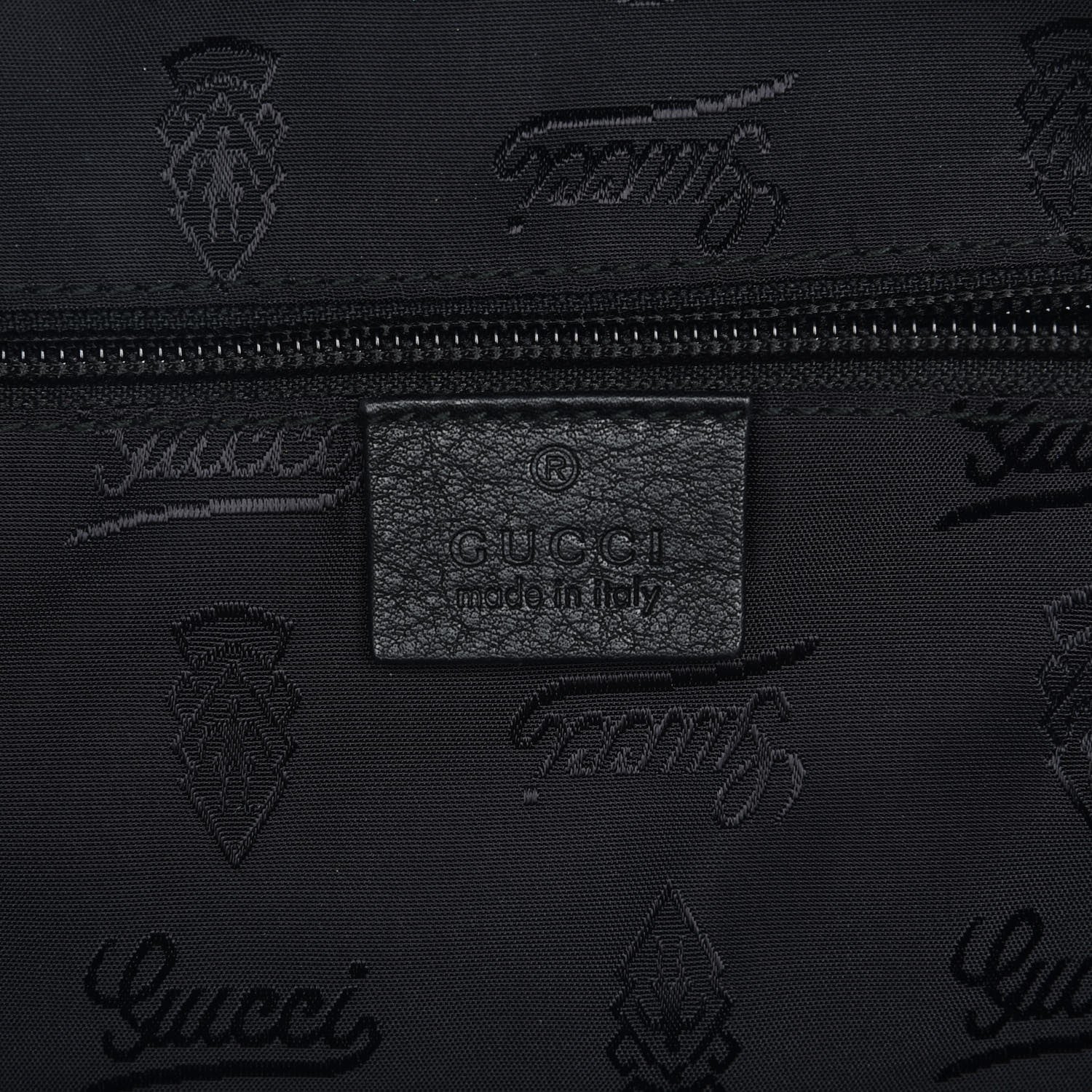 Gucci Guccissima Medium Classic Backpack Black 6 of 7