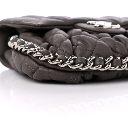 Chanel Washed Lambskin Quilted Mini Chain Around Flap Taupe 8 of 10