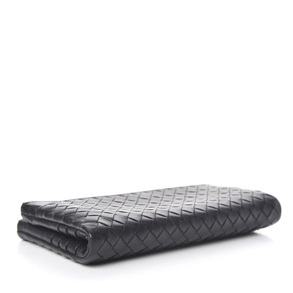 Bottega Veneta Nappa Intrecciato Double Zip Clutch Wallet Black 4 of 7