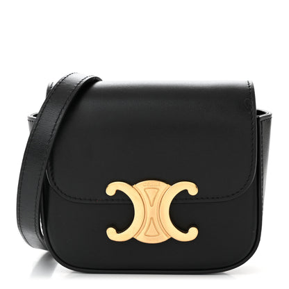 Celine Shiny Calfskin Mini Triomphe Black 1 of 11