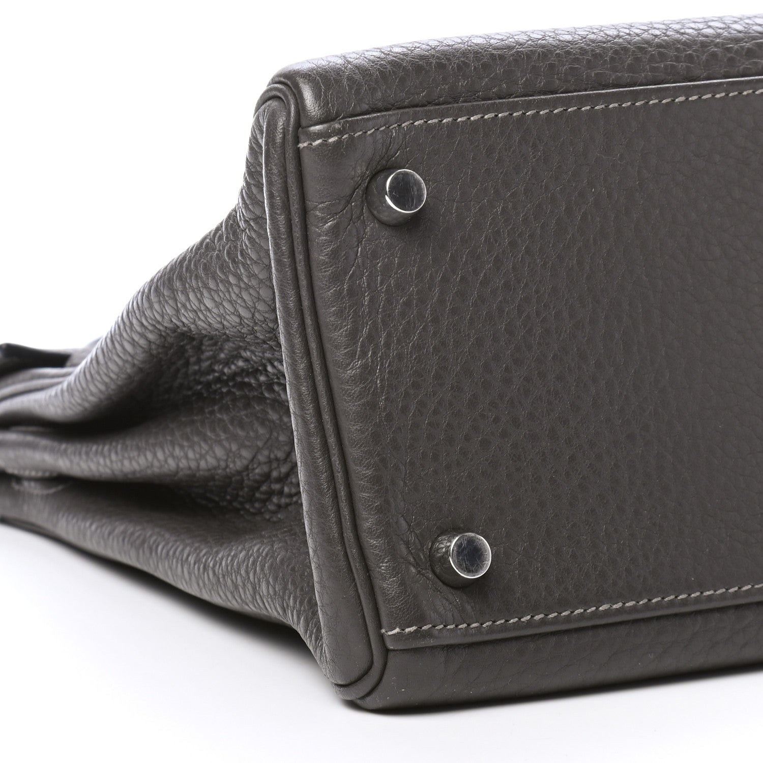 Hermes Taurillon Clemence Kelly Retourne 32 Graphite 7 of 8