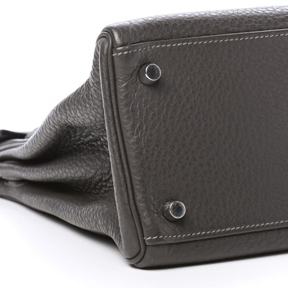 Hermes Taurillon Clemence Kelly Retourne 32 Graphite 7 of 8