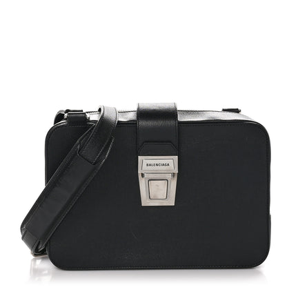 Balenciaga Textured Calfskin Camera Bag Black 1 of 11