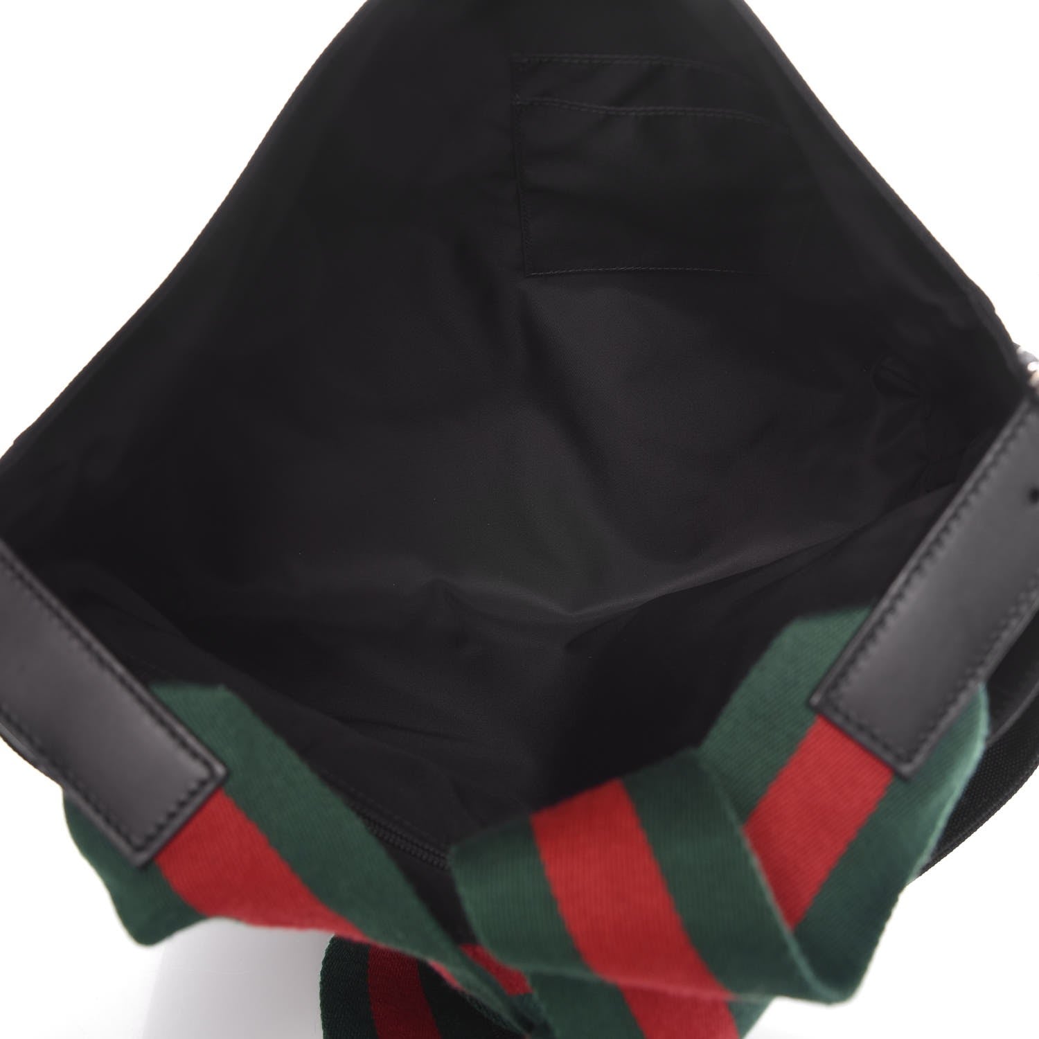 Gucci Techno Canvas Web Large Flap Messenger Bag Black 5 of 9