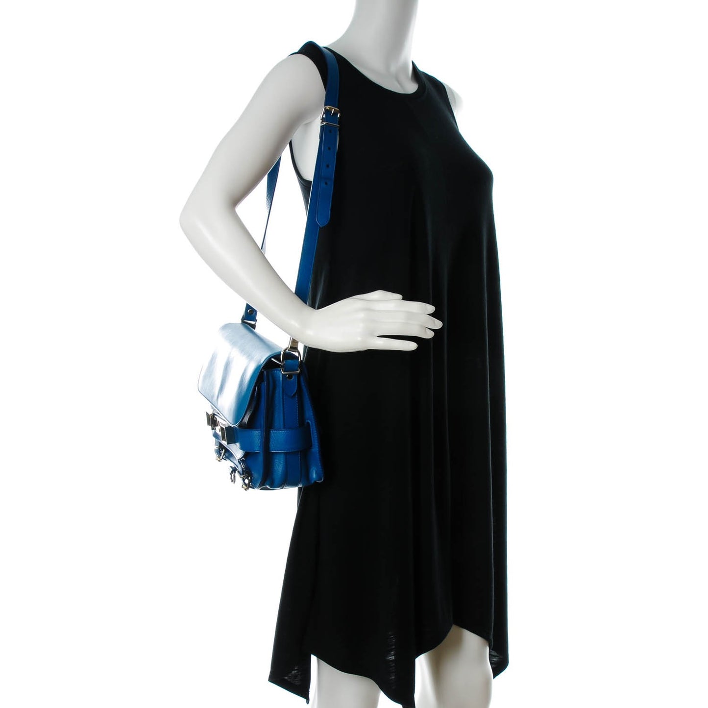 Calfskin PS11 Classic Shoulder Bag Peacock