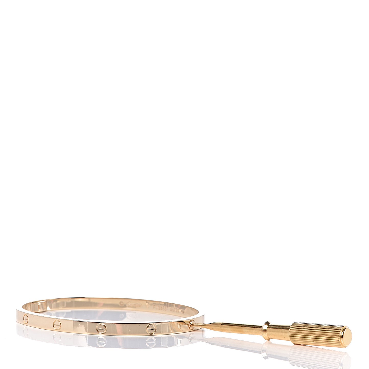 18K Yellow Gold Small LOVE Bracelet 16