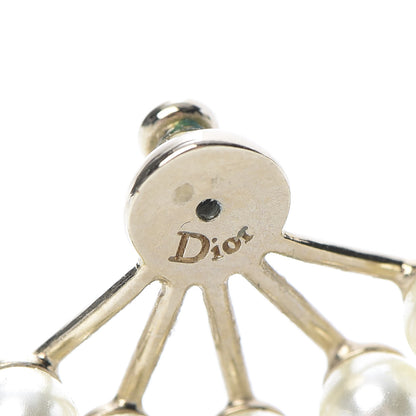Christian Dior Pearl Petit CD Earrings Gold 4 of 5