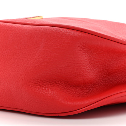 Marc Jacobs Pebbled Calfskin Too Hot To Handle Hobo Red 7 of 11