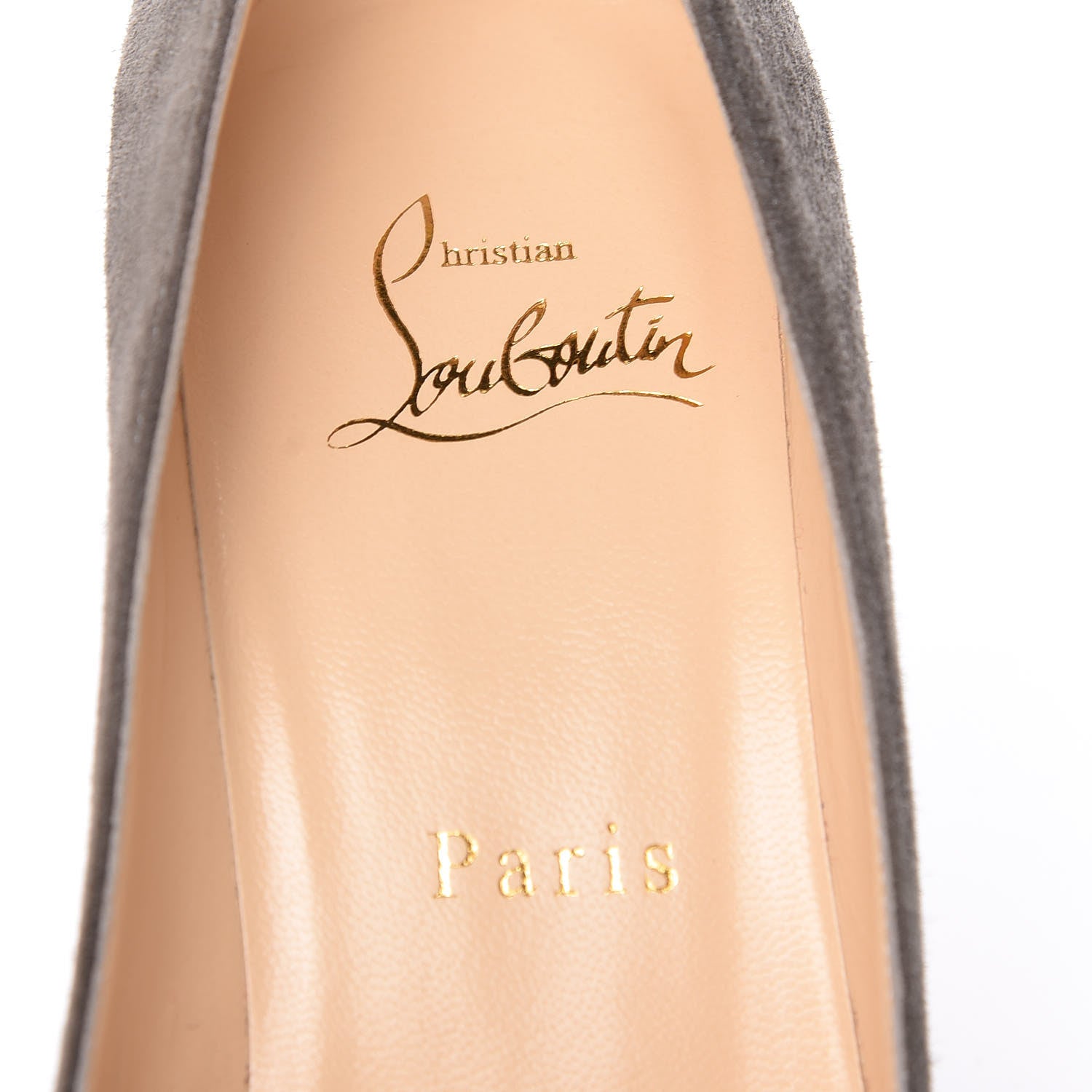 Christian Louboutin Veau Velours Decoltish 85 Pumps 35.5 Roche 6 of 14