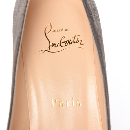 Christian Louboutin Veau Velours Decoltish 85 Pumps 35.5 Roche 6 of 14