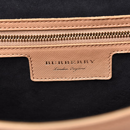 Burberry Trench Calfskin Medium DK88 Top Handle Bag Pale Clementine Moss Green 6 of 15