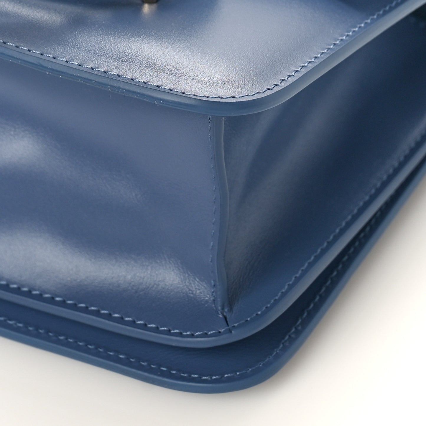 Calfskin Kattie Shoulder Bag Blue