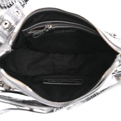 Balenciaga Metallic Agneau Arena Small Le Cagole Shoulder Bag Silver 5 of 10