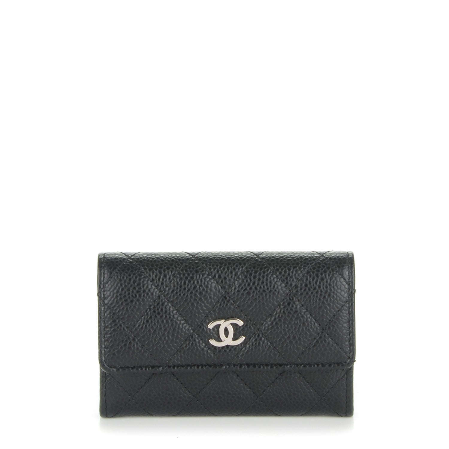 Chanel Caviar Quilted Flap Card Holder Black 1 of 8