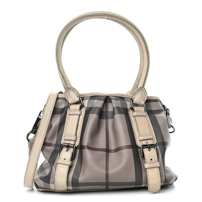 Burberry Smoked Check Small Northfield Tote Trench 1 of 9