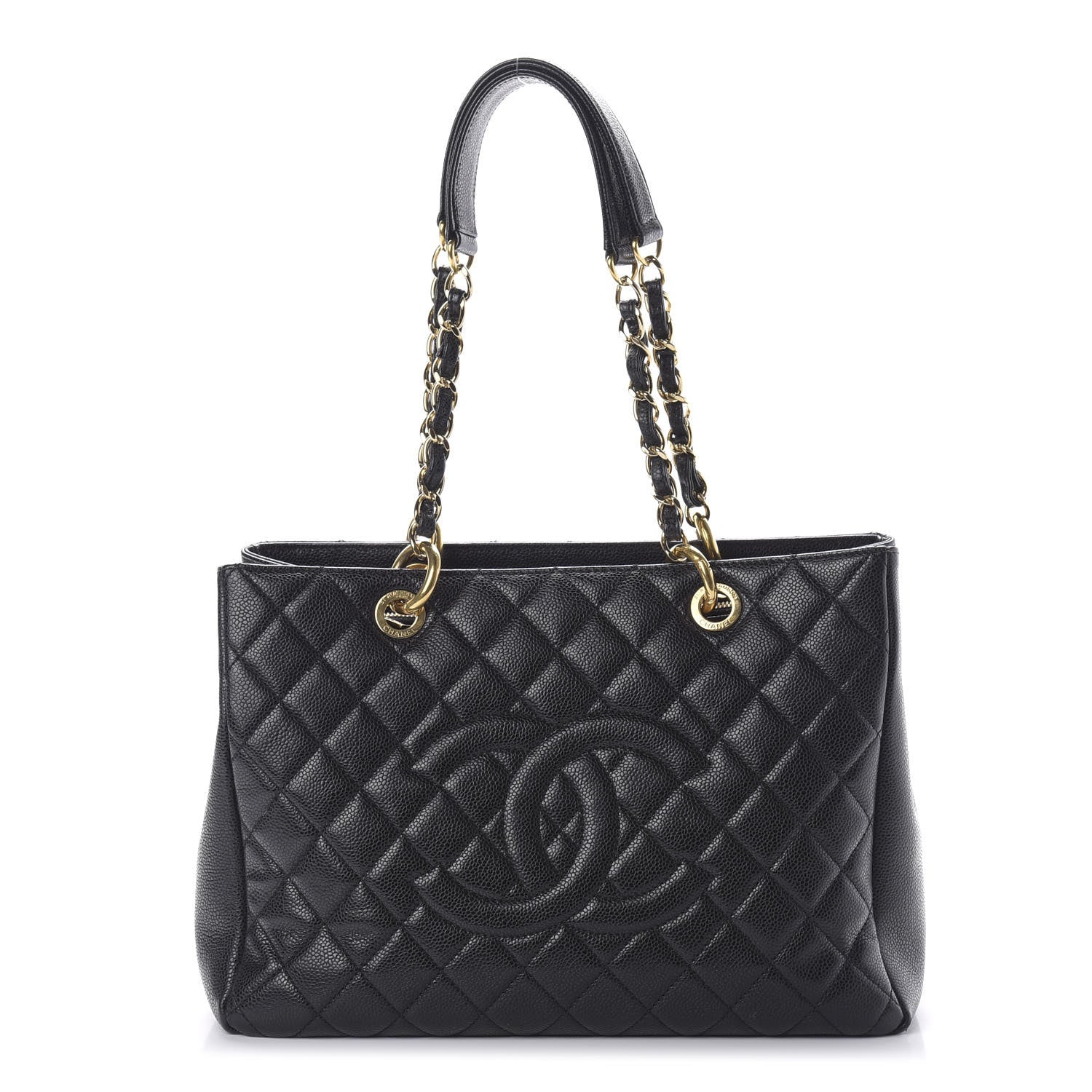 Chanel Caviar Quilted Grand Shopping Tote GST Black 1 of 10