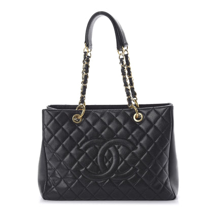 Chanel Caviar Quilted Grand Shopping Tote GST Black 1 of 11