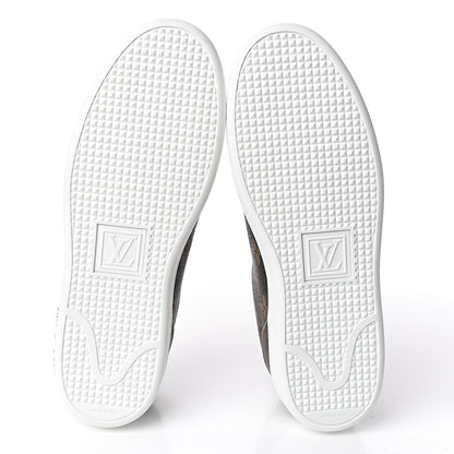 Louis Vuitton Calfskin Monogram LV Black Heart Sneakers 38 Cacao 8 of 8